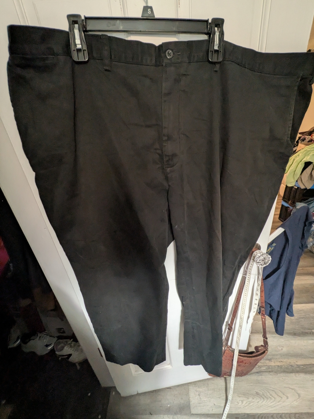 Polo by Ralph Lauren Black Chino Pants 52 x 34 Preppy Big Tall Money